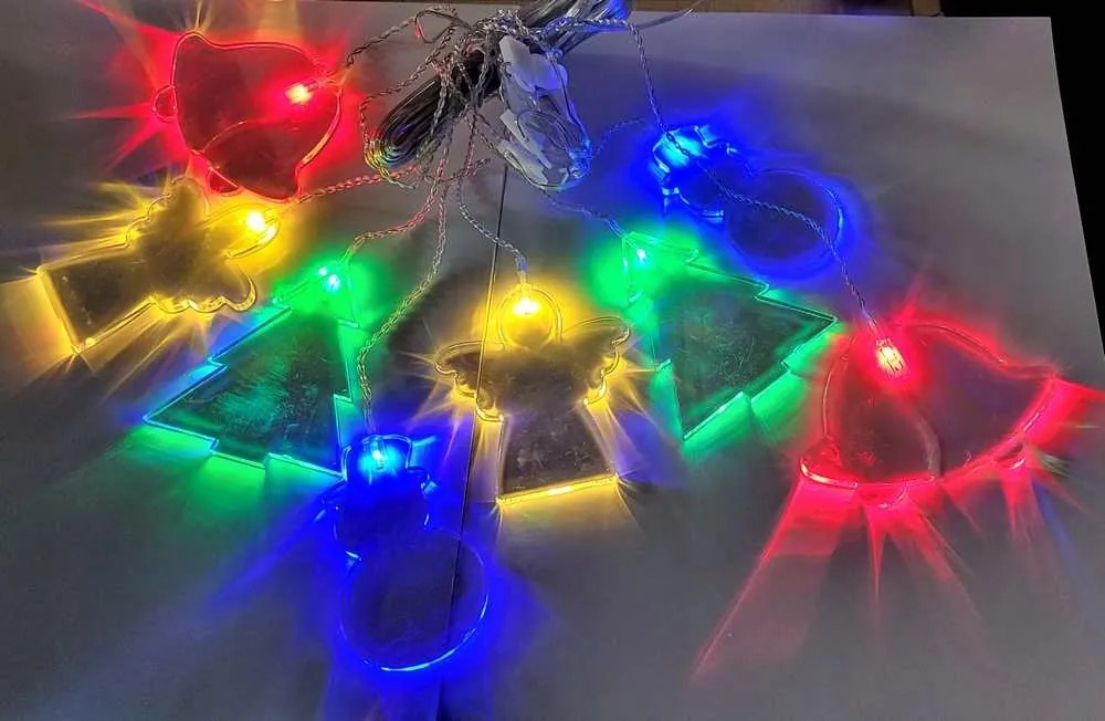 Melinera Girlandok Led fénydekoráció színes függöny Karácsony 72/TR-683