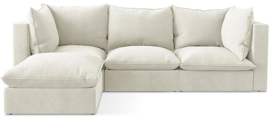 Bézs sarokkanapé (bal oldali-heverő résszel) Manao – Makamii