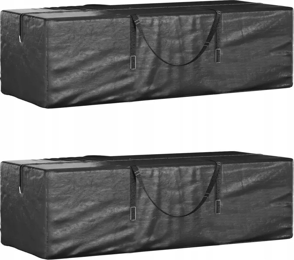 Pe kerti párna tároló táska 135x40x55 cm fekete