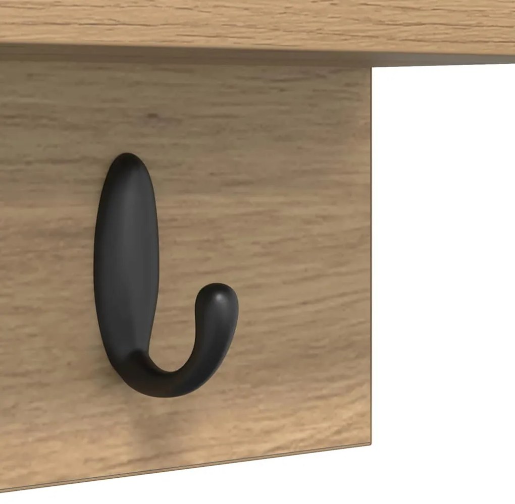 Fali Kabáthorog kézműves tölgy 40 x 10.5 x 18 cm Faanyag