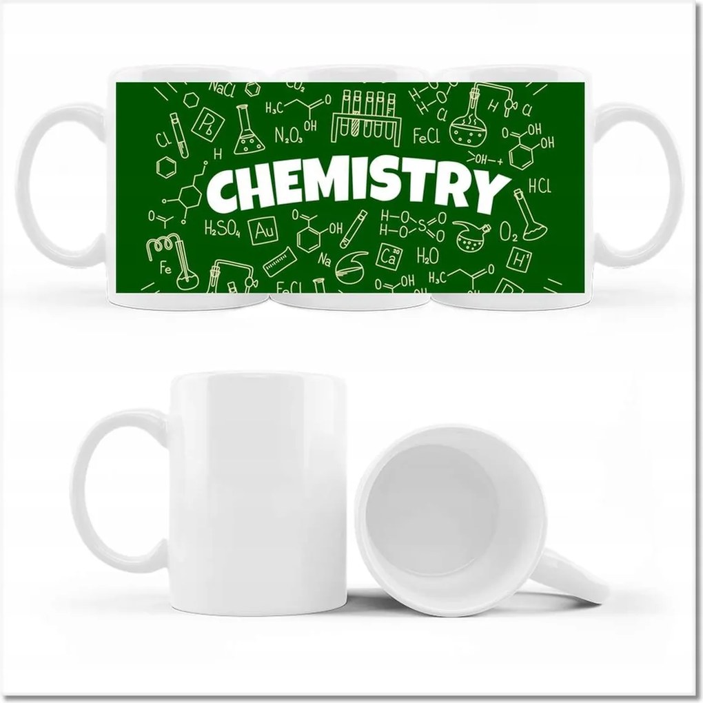 Nyomott mintás bögre Kémiai osztály motívum