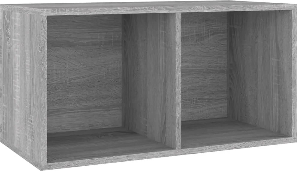 vidaXL szürke sonoma színű szerelt fa lemeztároló doboz 71x34x36 cm