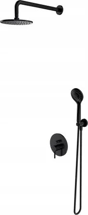 Zuhanyoszlop Zuhanytálca Fekete, Falsík Alatti