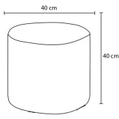 Puff RONDO Ø 40 cm sárga