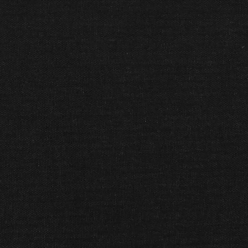 fekete szövet fejtámla 160x5x118/128 cm