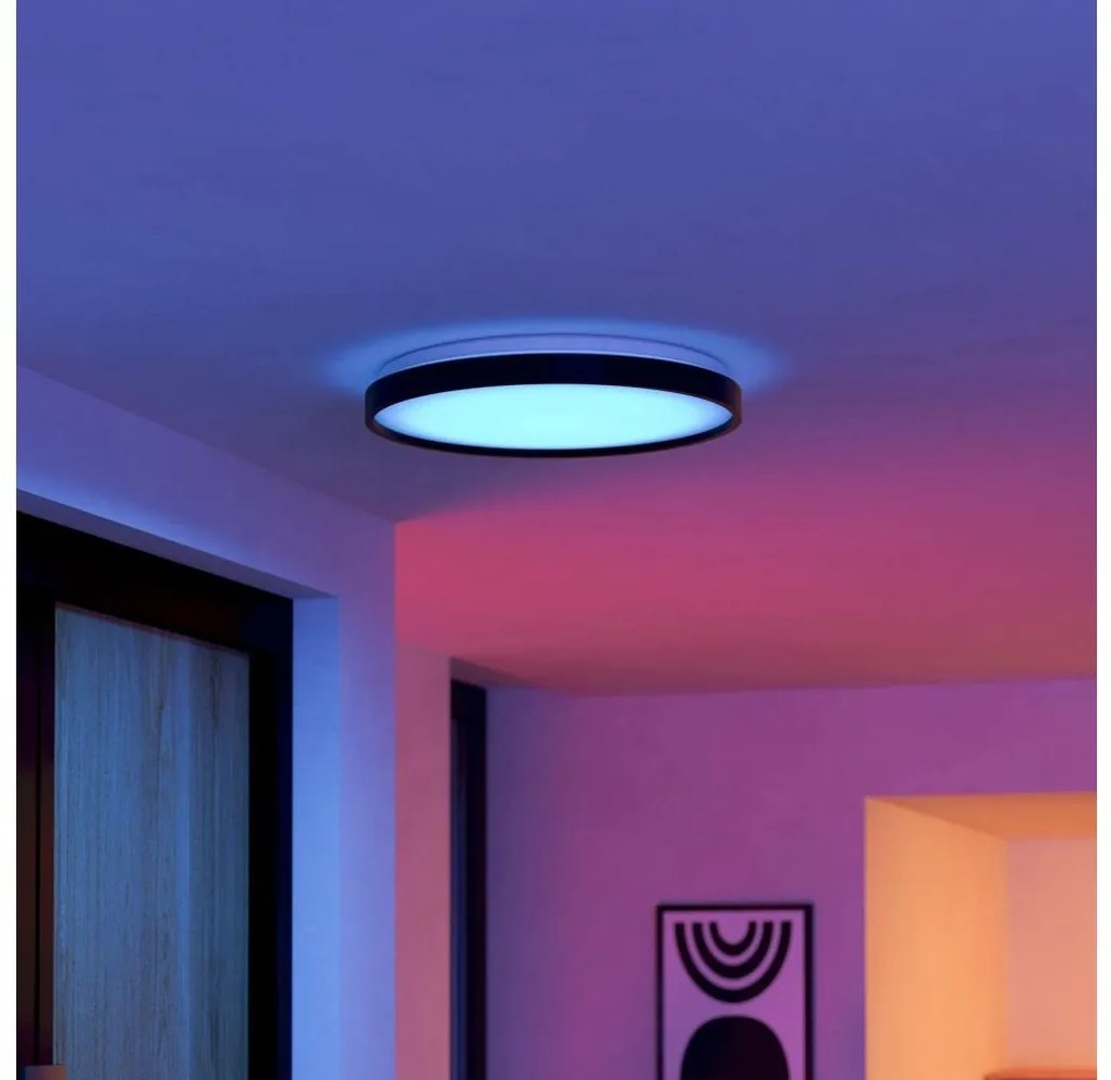 Eglo 300692-LED RGBW St. mennyezeti lámpatest MOZONCILLO-Z LED/28,3W/230V fekete + távirányító