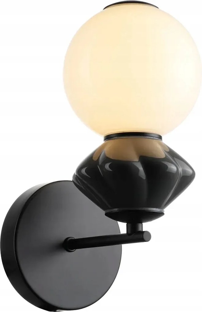 Italux Art Deco Led fali lámpa 5W Balos Kerámia Fekete-Fehér