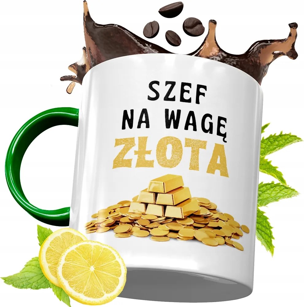 Zöld Bögre A Főnöknek Születésnapi Ajándék fényképes nyomtatással