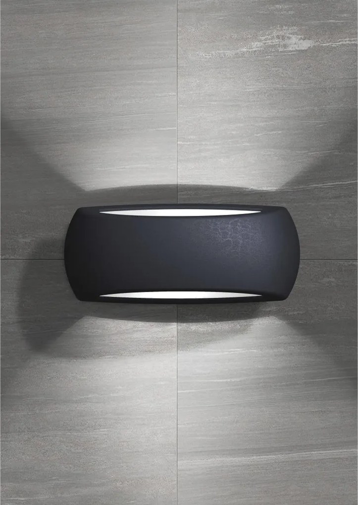NOVOLUX 646A-G05X1A-02 CALM Modern Kültéri Fali Lámpa Fekete E27 IP66