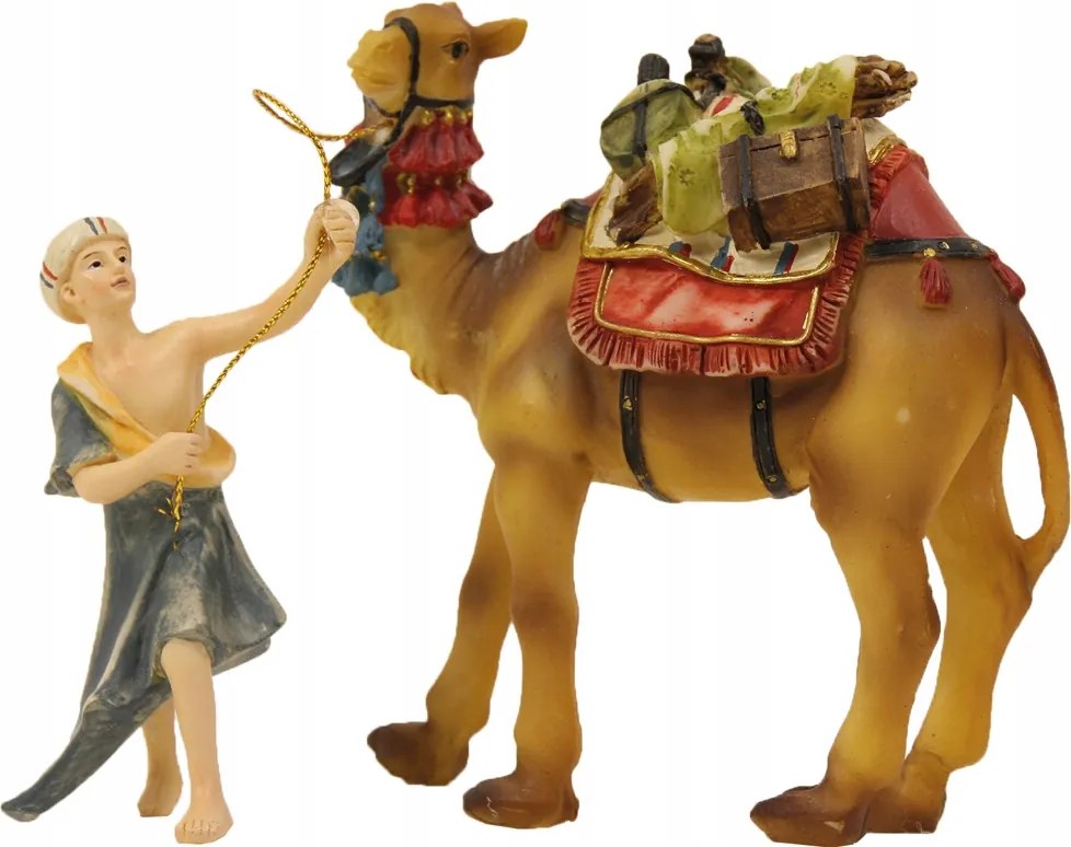 Betlehem figura 'Gyorsító tevével'- 14cm magas 12cm magas figurákhoz