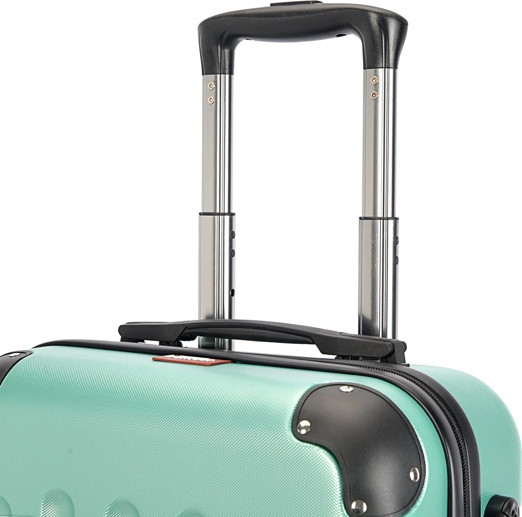 BONTOUR vertical 4 kerekes nagy borönd 76x50,5x29,5cm, púderzöld