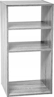 Könyvespolc Mix `n Modul 3 polcos szürke