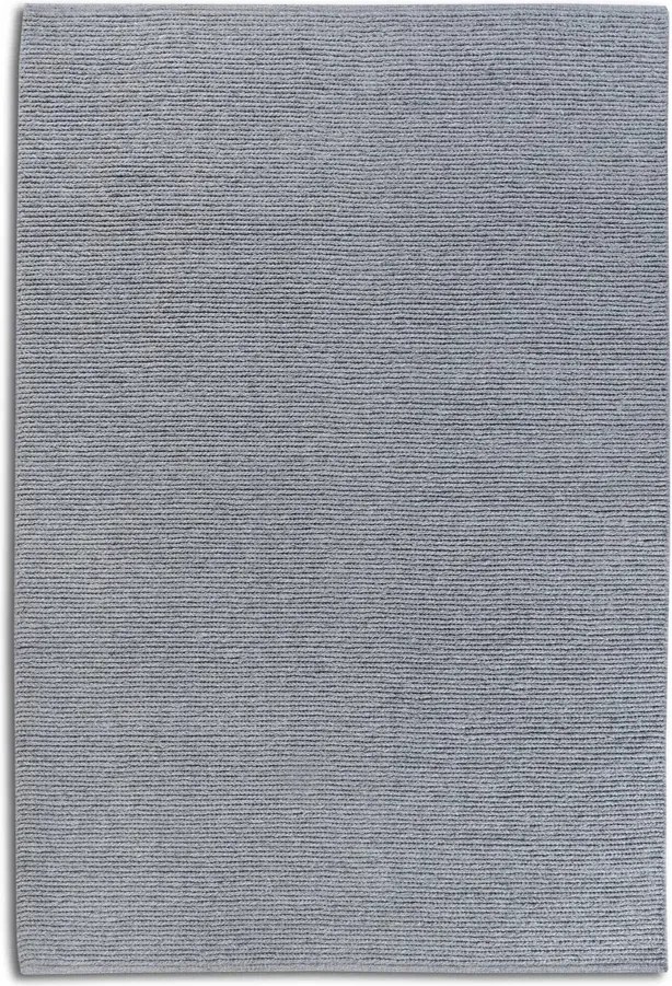 Hurkolt gyapjú szőnyeg 120x170cm, kézzel szőtt szürke egyszínű