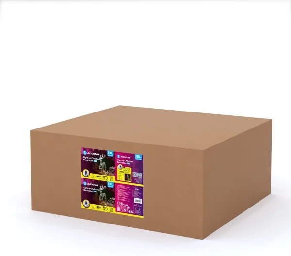 Aigostar-LED Kültéri dekoráció LED/3,6W/31/230V 2700K 90/45cm IP44 szarvas szánnal