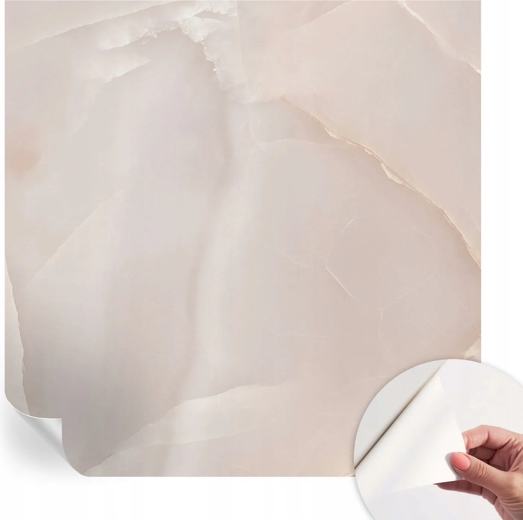 Öntapadós Dekoratív Fotótapéta Hálószobába Márvány rózsaszín 250x250 cm