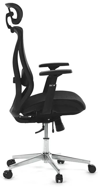 Fekete Hálós Irodai Szék, Szinkron Mechanikával. KA-S258 BK