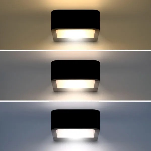 Brilagi BARI LED 7W 230V kültéri lámpa 3000/4000/6000K fekete IP54