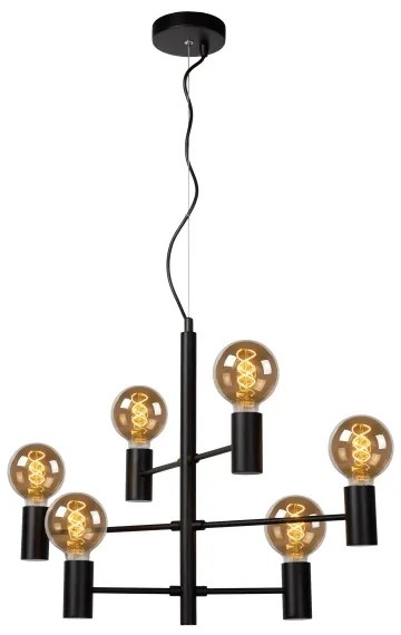 Lucide 21421/06/30 - Csillár zsinóron LEANNE 6xE27/60W/230V