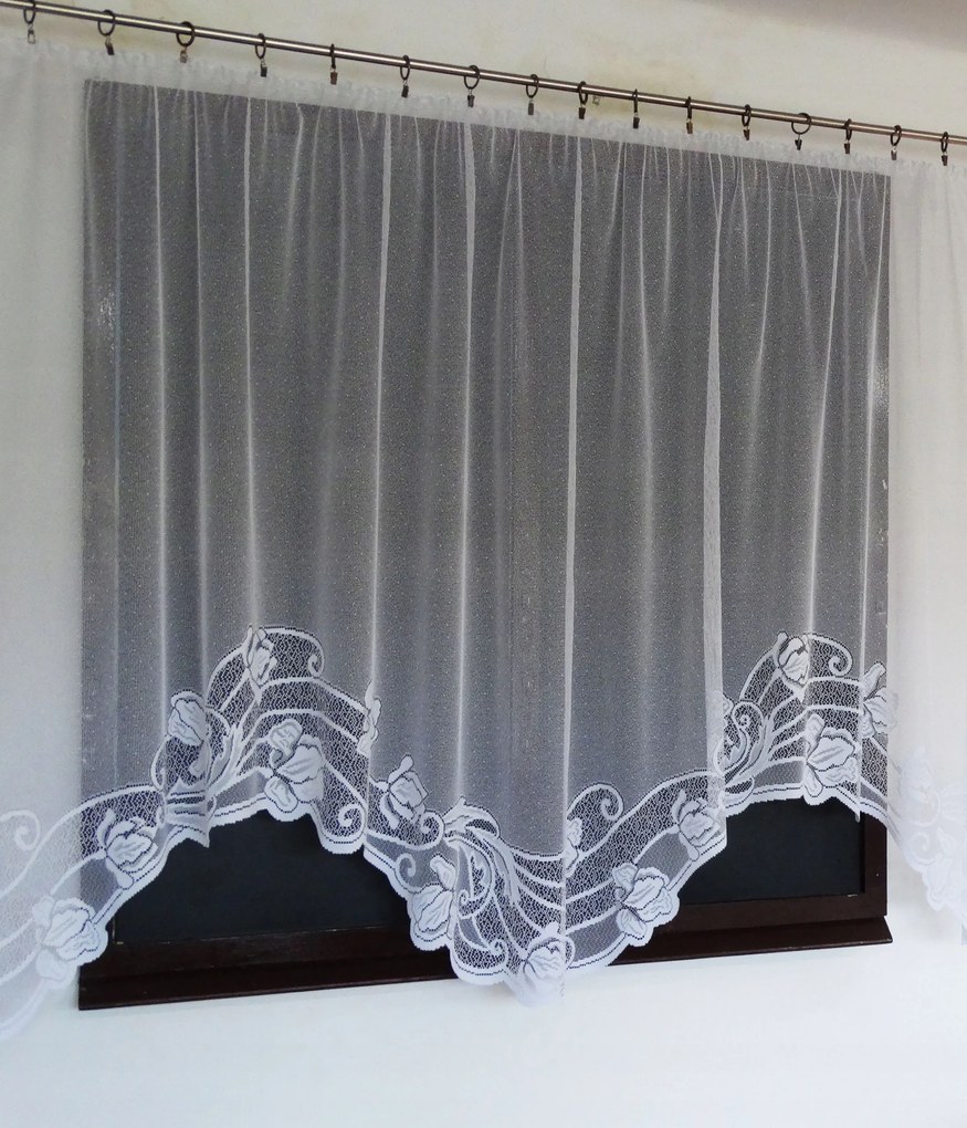 Mg Függöny Frézia Fehér Hullám 300x170 kész Bt