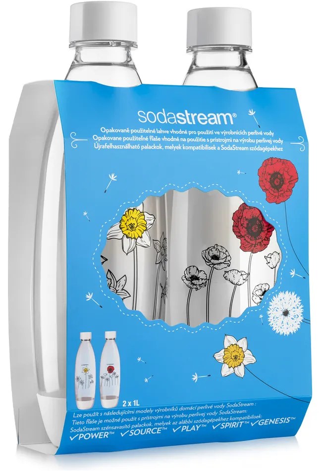 SodaStream Fuse Téli virágok palack, 2 x 1 l