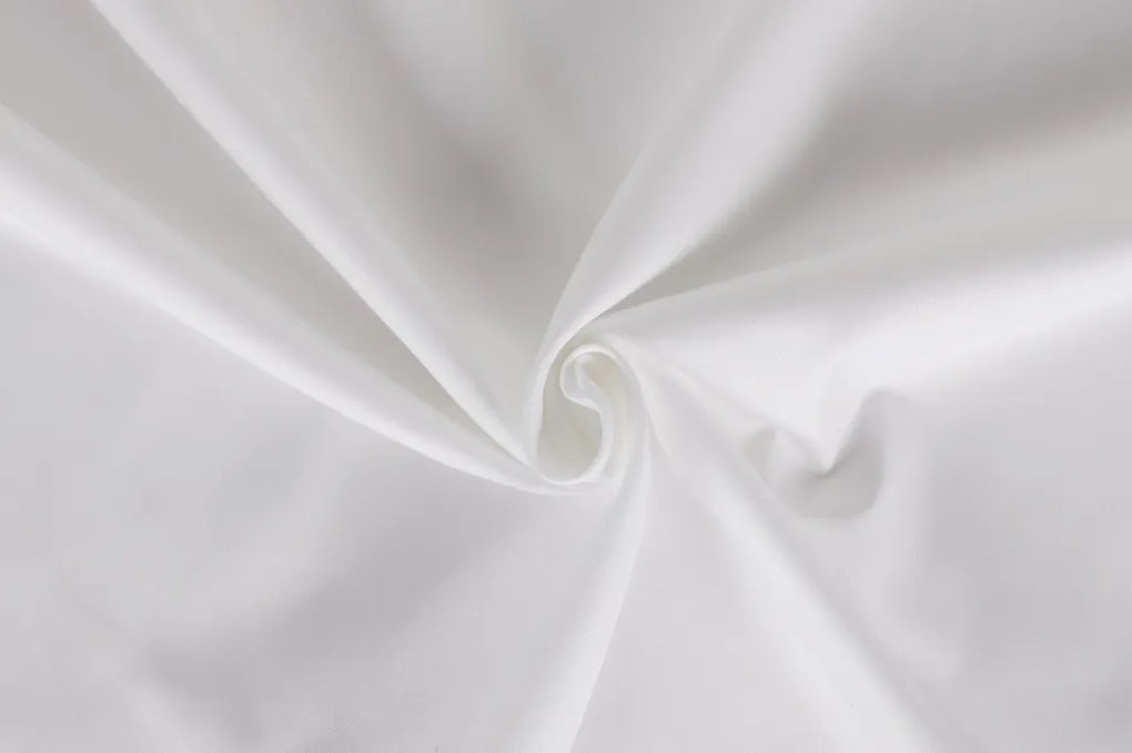 Elegant pamut szatén dupla ágyneműhuzat garnitúra 200 × 220 cm, fehér
