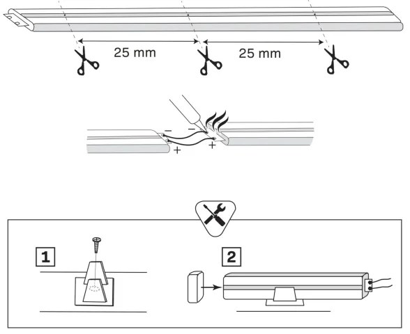 LED szalag NEON 5 m LED/27W/12V 4000K IP65
