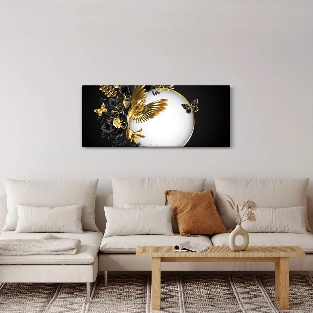 Kép - Arany motívumokkal díszített labda (120x50 cm)