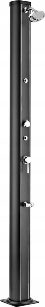 Napelemes zuhany Gre Ovális Fekete 32l