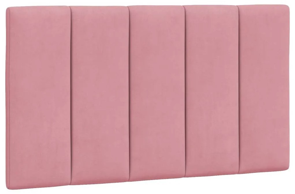 rózsaszín bársony fejtámla párna 90 cm