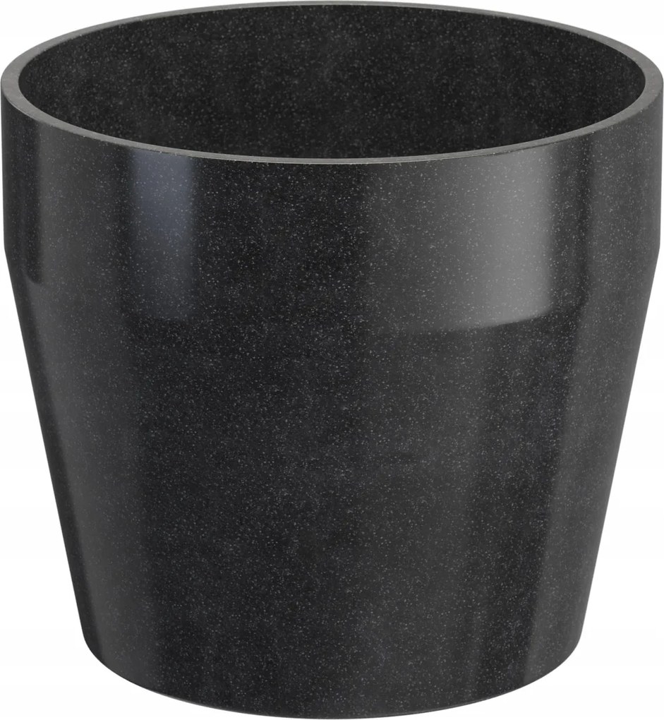 Florina Ovális Virágtartó M teraszra Gránit Fekete