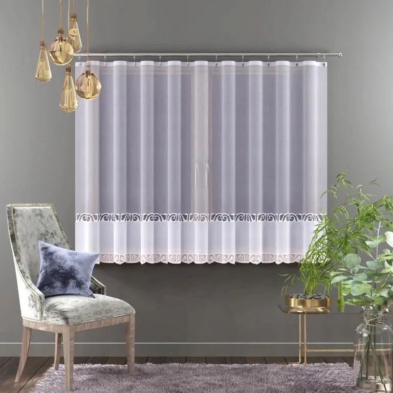 Kész Függöny Szalaggal, Rövid 573d100 240cm széles x 120 cm