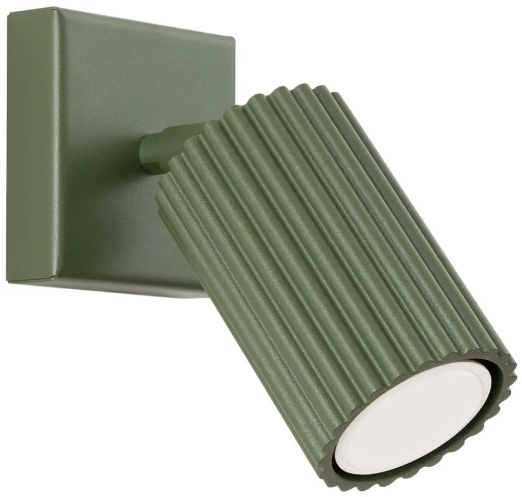 Sollux SL.1616 - Fali spotlámpa KARBON 1xGU10/10W/230V zöld