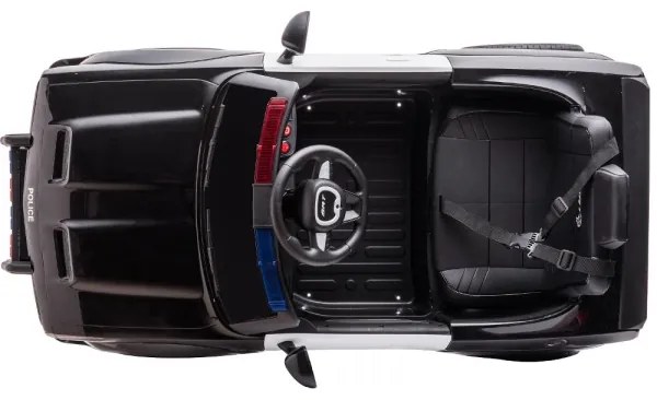 Elektromos Dodge Challenger rendőrautó 50W/4500 mAh fekete-fehér