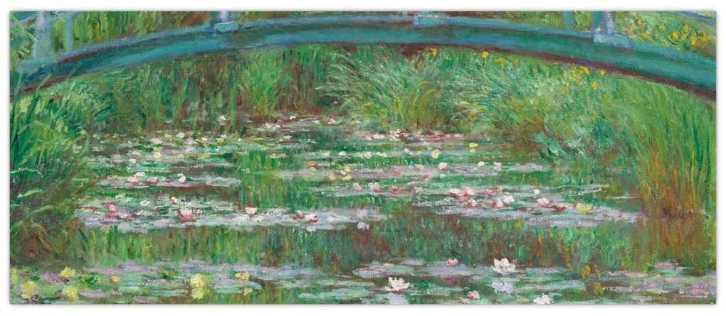 Kép - Claude Monet, The Japanese Footbridge, reprodukciók (120x50 cm)