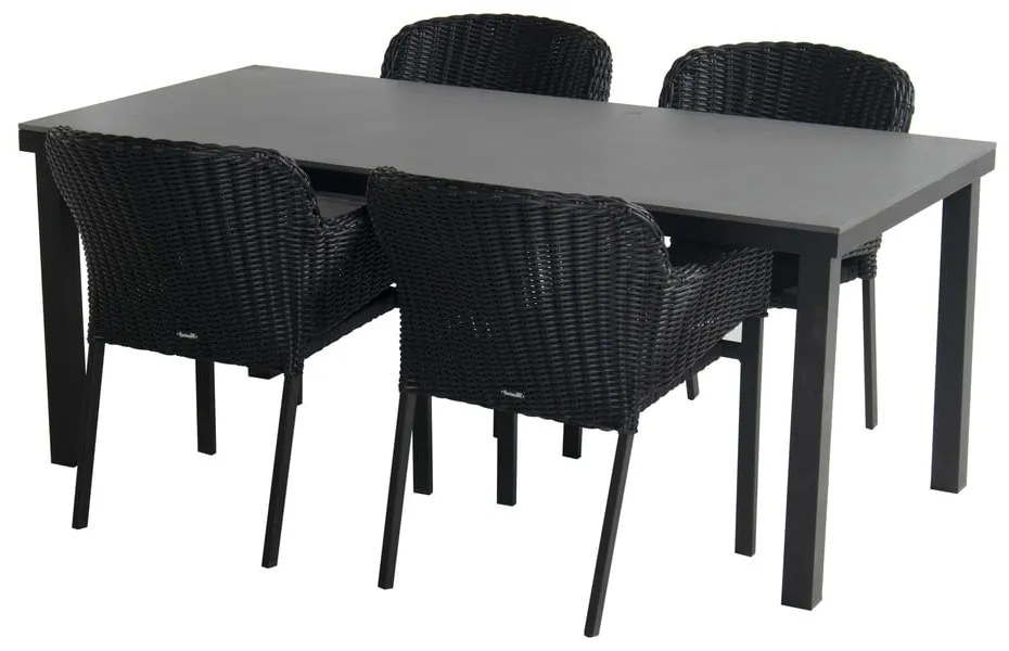 Fekete műanyag kerti szék Cairo – Hartman