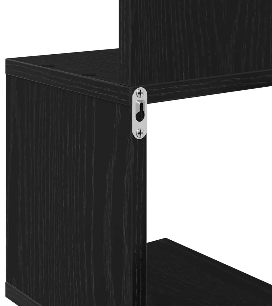 Sarokpolc Fekete Tölgy 20x20x127,5 cm Összeszerelt Fa