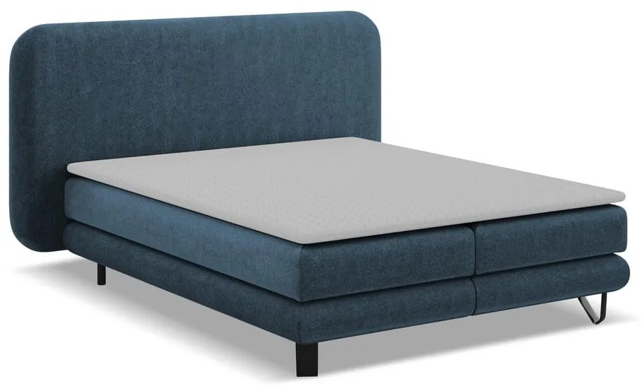 Kék boxspring ágy 180x200 cm Ilima – Makamii