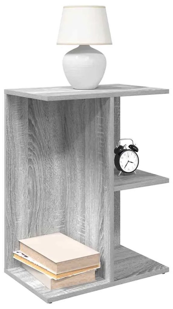Éjjeliszekrények 2db szürke sonoma 46,5x29x61cm szerkesztett fa