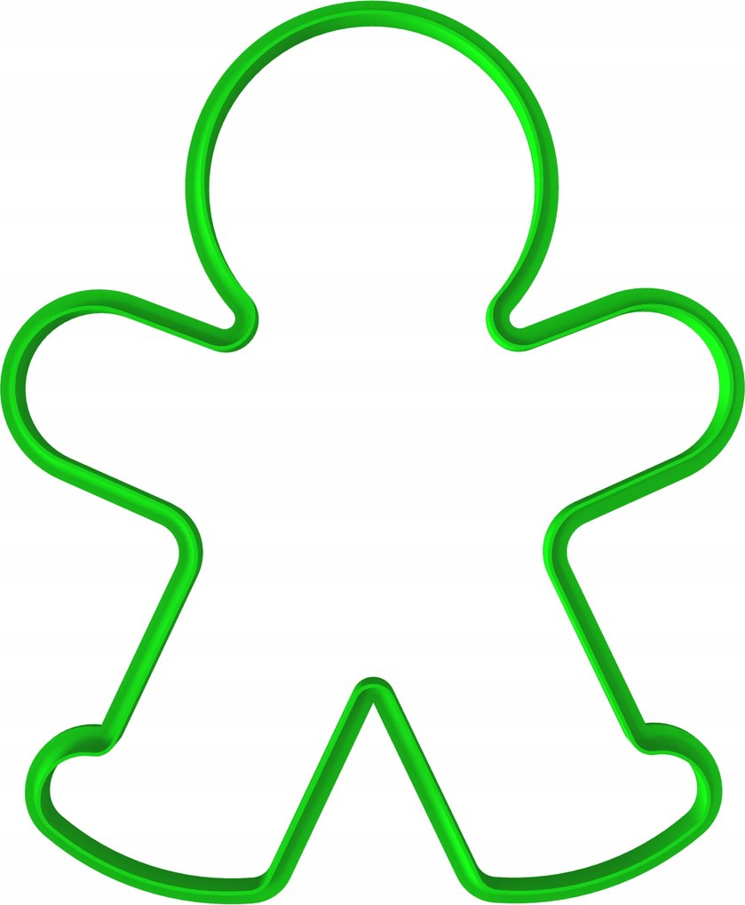 Karácsonyi Forma Karácsonyi Nagy XXL Mézeskalács figura 18cm