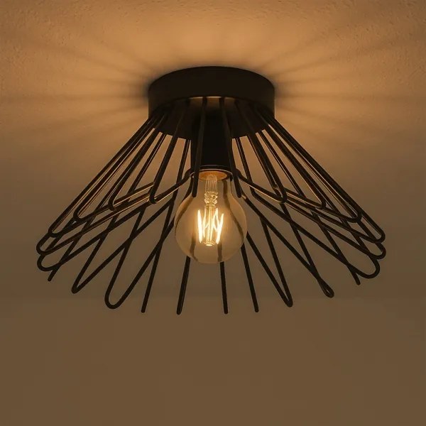 ONLI - Mennyezeti lámpa DUCCIO 1xE27/22W/230V átm. 30 cm fekete