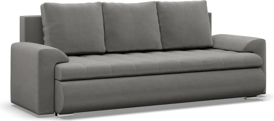 Tokio kanapéágy, bársony, világosszürke