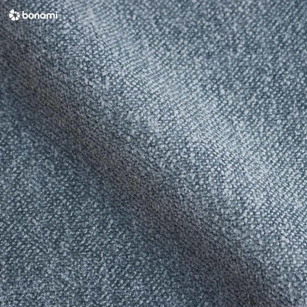 Kék kárpitozott ágyneműtartós egyszemélyes ágy matraccal 120x200 cm Avela – Bonami Selection