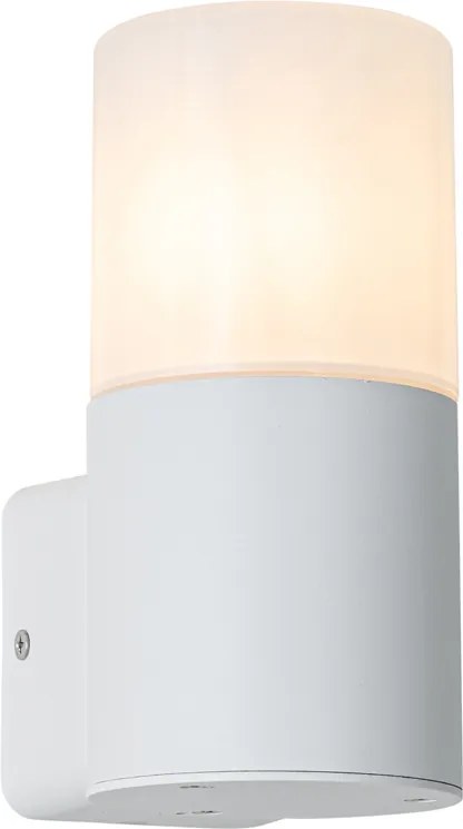 Modern kültéri fali lámpa fehér opálbúrával IP44 - Odense