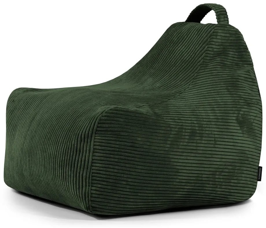 Zöld kordbársony gyerek babzsákfotel Game Amuse – SLOWDOWN