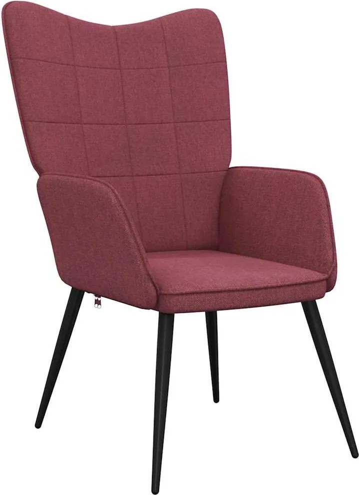 vidaXL bordó szövet pihenőfotel