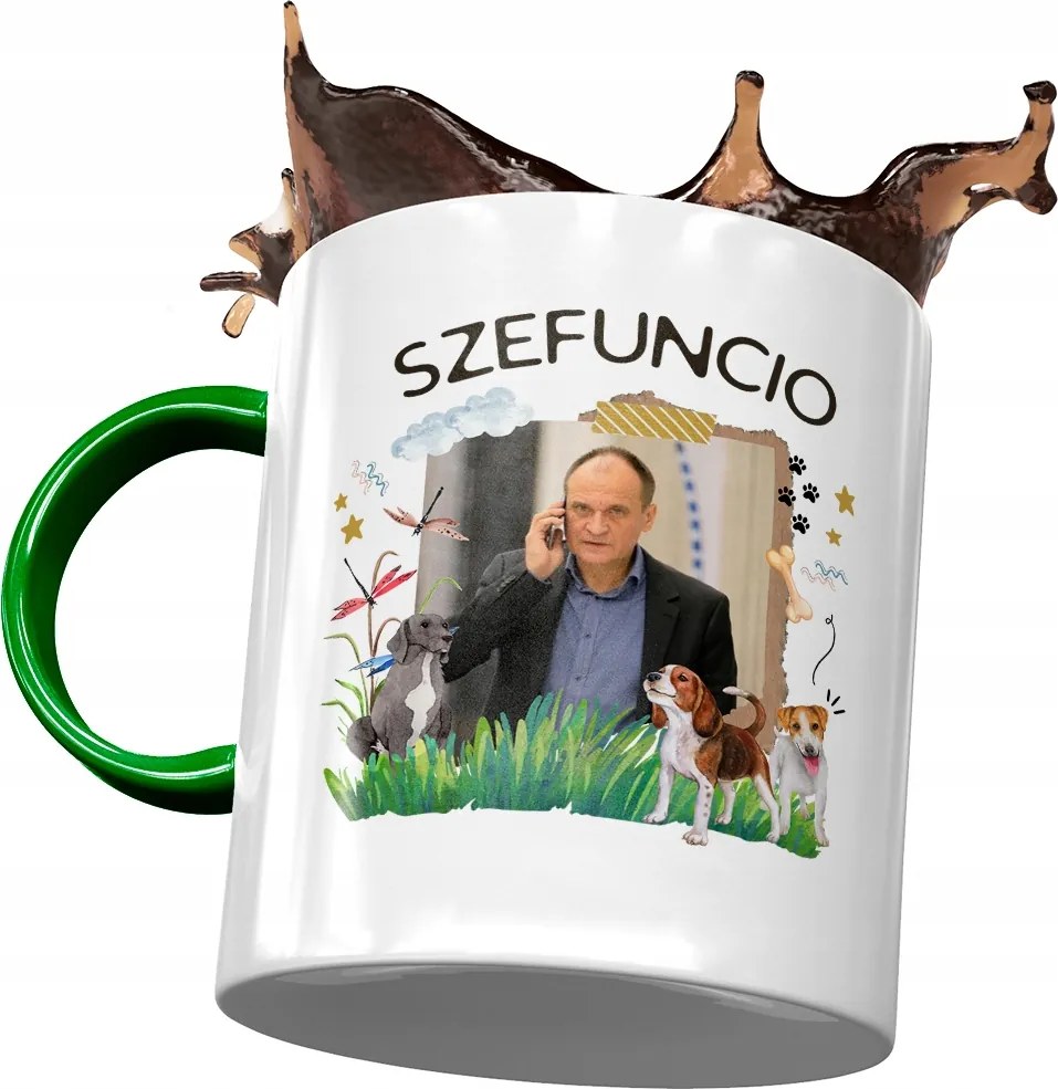 Zöld Pawel Kukiz Kukiz 15 bögre Ajándék Nyomtatott Fotóval