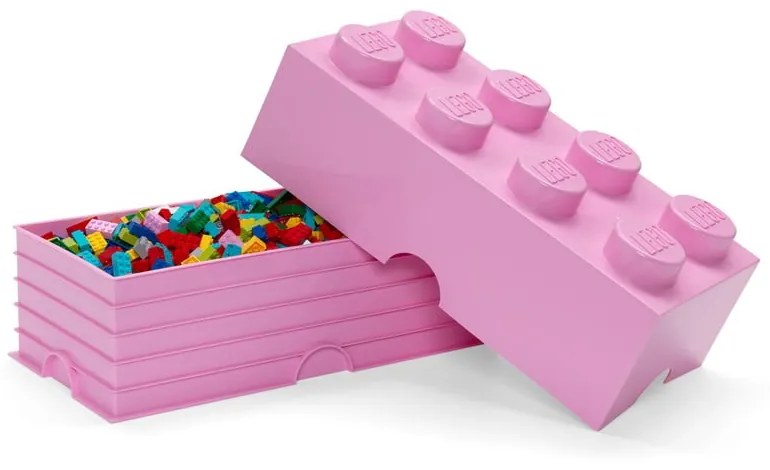 Világos rózsaszín tárolódoboz - LEGO®