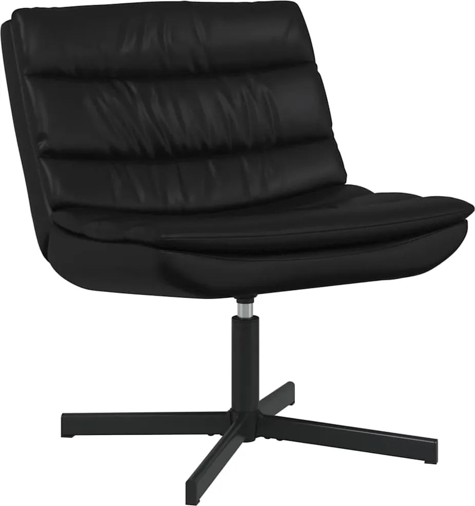 vidaXL Forgószék Fekete 63 x 75 x 76 cm PU