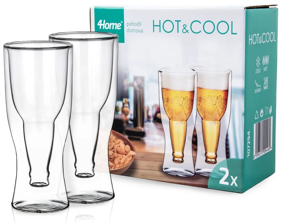 4Home Thermo söröspohár Hot&Cool 370 ml, 2 db