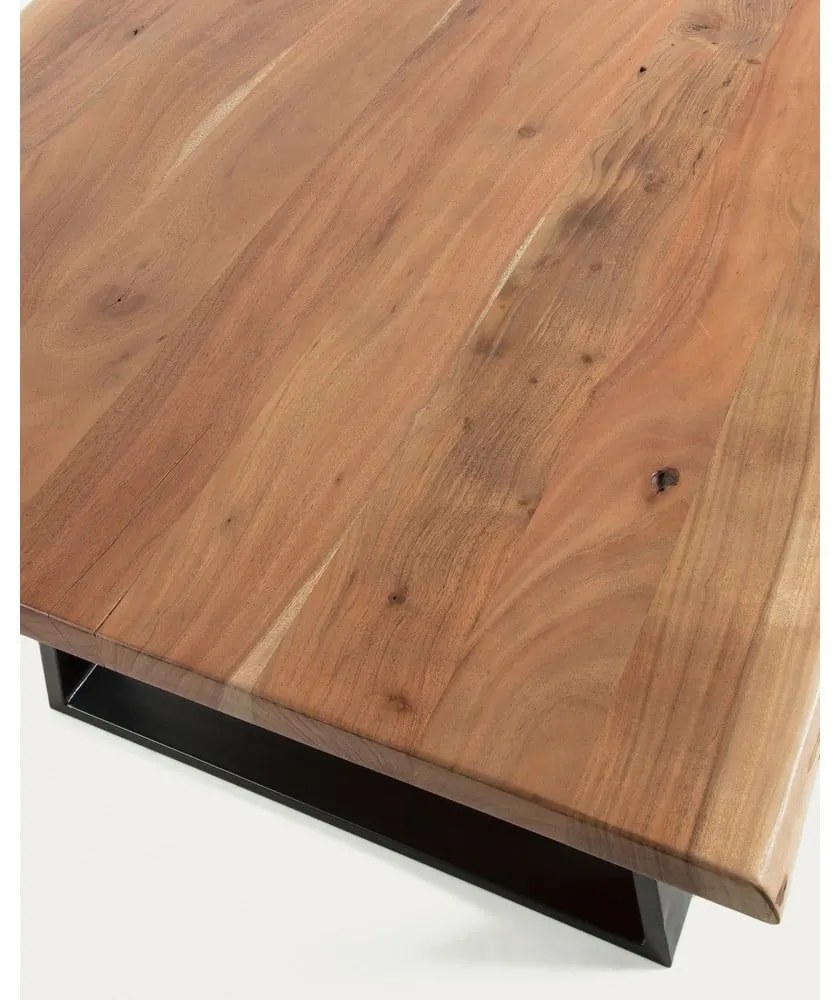 Natúr színű étkezőasztal akácfa asztallappal 90x180 cm Alaia – Kave Home
